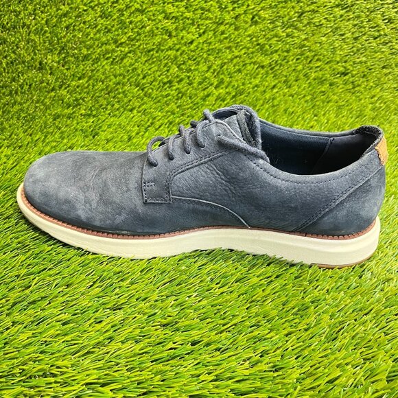 Cole Haan Grand Atlantic Mens Size 10 Navy Blue Classic Leather Oxford Shoes main image 4